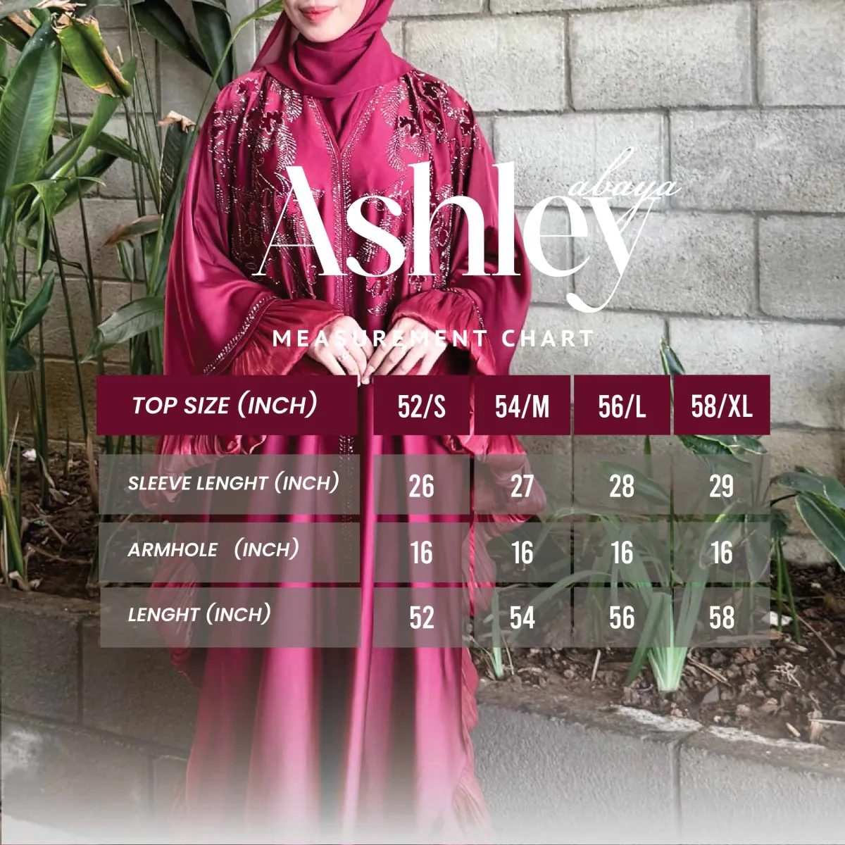 ABAYA ASHLEY BATWING